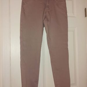 Lauren Conrad, size 10, mauve skinny stretch jeans
